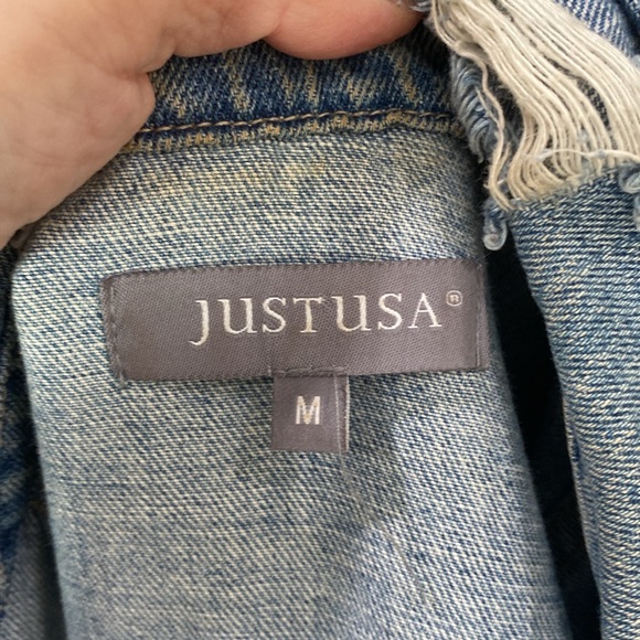 Granny Crochet Squares Of Cross Distressed Denim Jacket, Refashioned by Susie - Picture 5 of 5